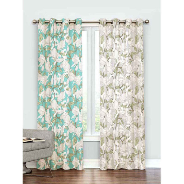 Printed Velvet Eyelet Curtain – Homa