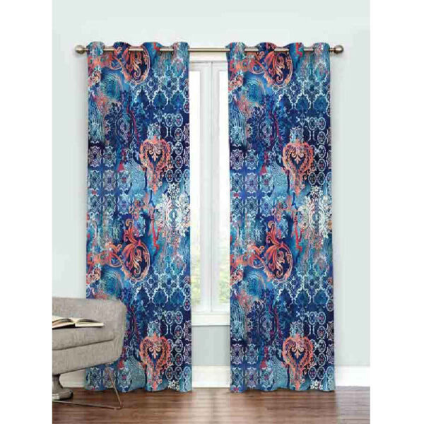 Printed Velvet Eyelet Curtain – Hoor