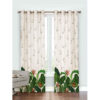 Printed Velvet Eyelet Curtain – Floral Nova