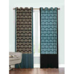 Printed Velvet Eyelet Curtain – Vishka