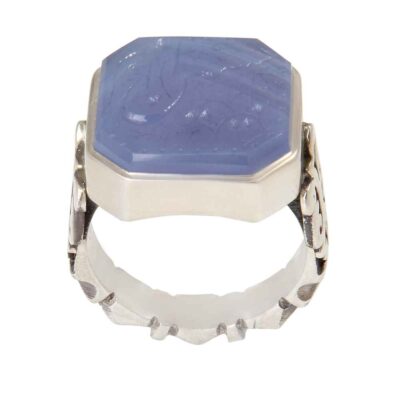 Islamic Yemeni Aqeeq Silver Ring for Men Hussain