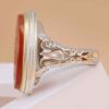 Islamic Yemeni Aqeeq Silver Ring for Men Va Tavakal