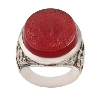Islamic Yemeni Aqeeq Silver Ring for Men Varesin