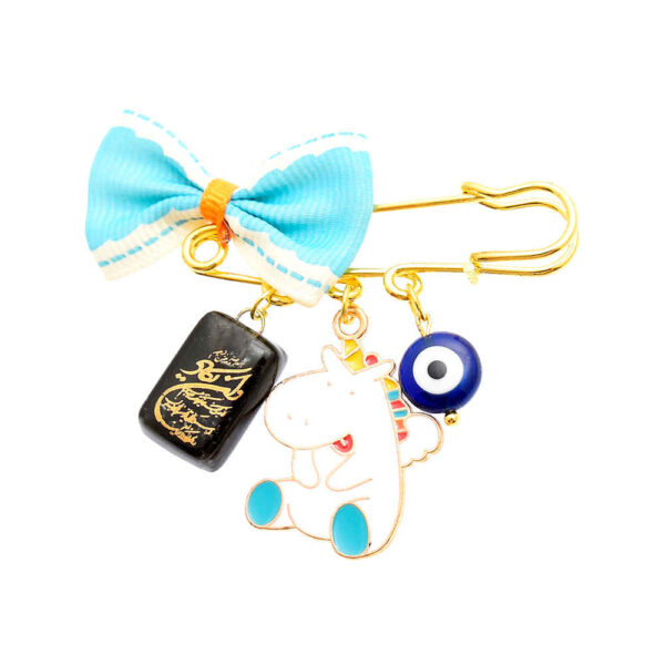 Islamic Safety Pin Brooch for Kids Unicorn