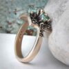 Handcrafted Persian Silver Ring with Neyshabur Turquoise Parnia