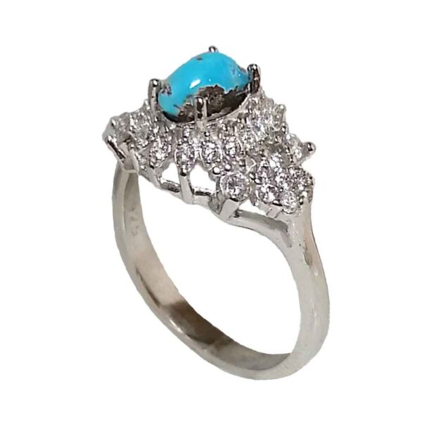 Neyshabour Turquoise Women’s Silver Ring Model Pegah