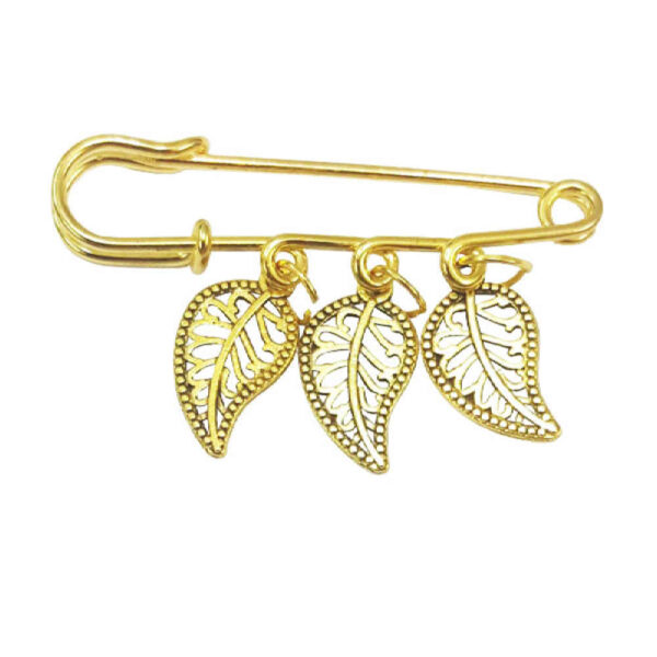 Safety Pin Brooch – Nature-Inspired Accessory