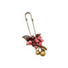 Safety Pin Brooch Cherry Design – Sweet and Trendy Accessory