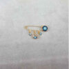 Evil Eye Safety Pin Brooch – Stylish Protection Accessory