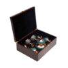 Treasured Persian Artisanal Turquoise Inlaid Vases and Bowl Gift Set