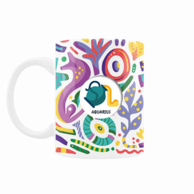 Persian Zodiac Mug – Bahman Pattern Symbol