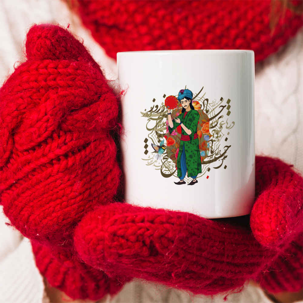 Persian Ceramic Coffee Mug Model Nouruz