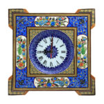 Handcrafted Persian Wooden Wall Clock – Khatam Marquetry Art, Anisa