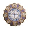 Handcrafted Persian Wooden Wall Clock - Khatam Marquetry Art, Asieh