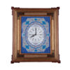 Handcrafted Persian Wooden Wall Clock - Khatam Marquetry Art, Karoobi