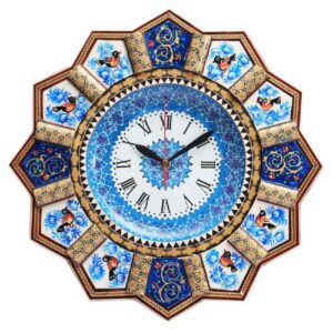 Persian Khatam Kari Wall Clock Model Mahsa