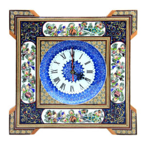 Persian Khatam Kari Wall Clock Model Mina