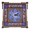 Handcrafted Persian Wooden Wall Clock - Khatam Marquetry Art, Nafas