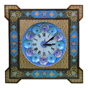 Persian Khatam Kari Wall Clock Model Sana