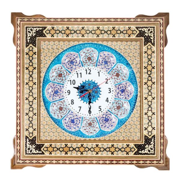 Persian Khatam Kari Wall Clock Model Zina