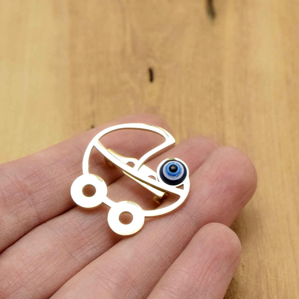 Safety Pin Brooch for Kids – Cradle Design for Newborns