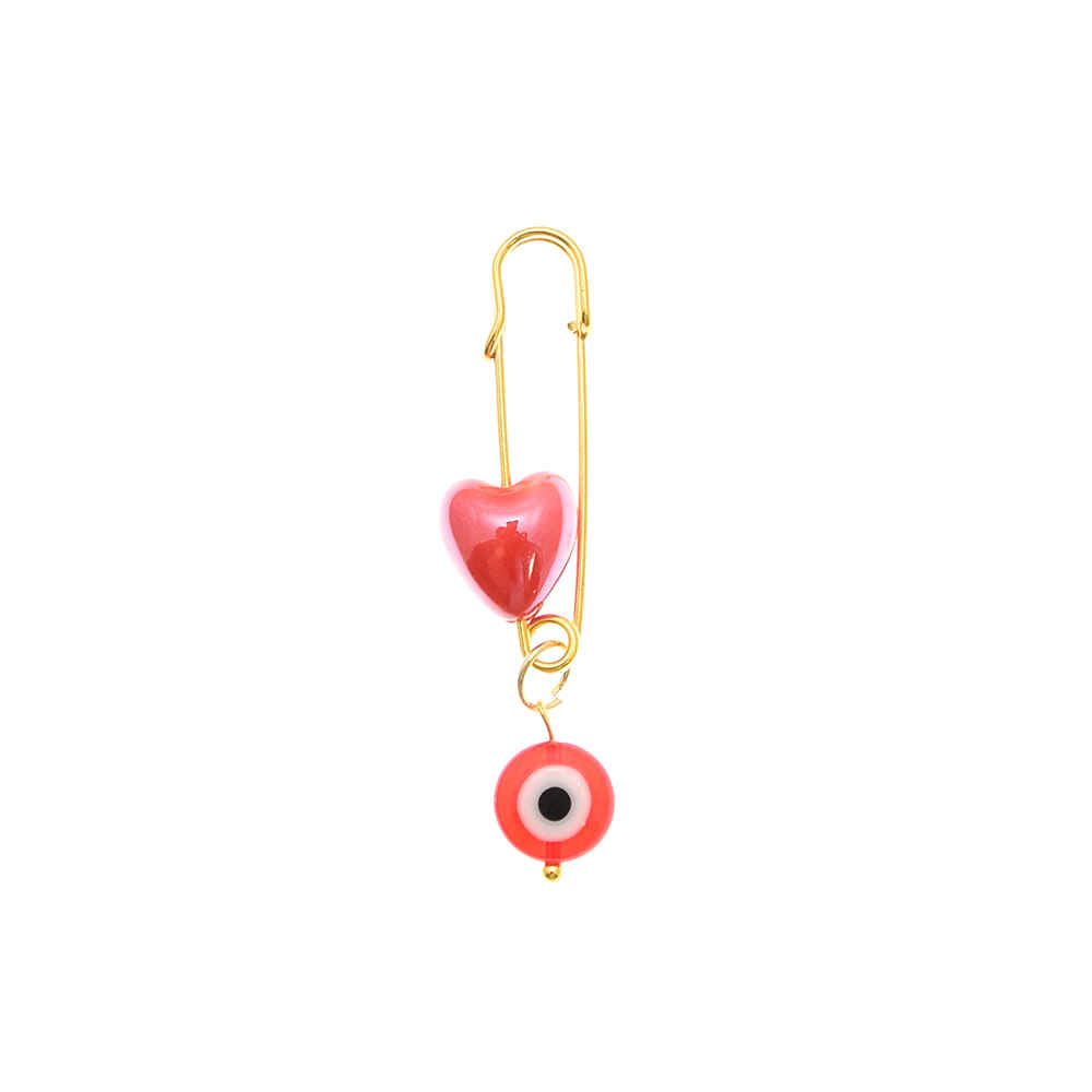 Safety Pin Brooch for Kids – Heart Model for Love and Safety