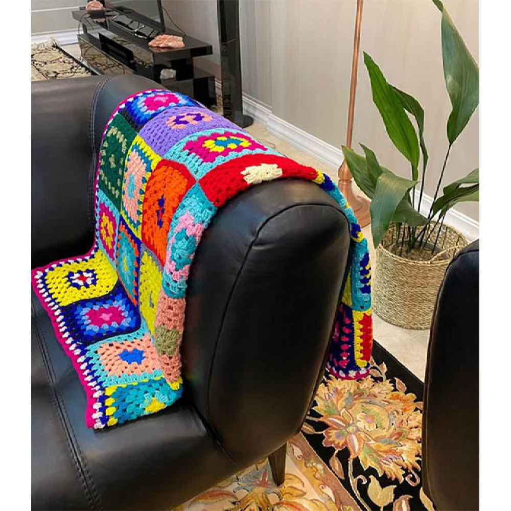 Knitted Throw for Sofa & Bed Model Paria ShopiPersia