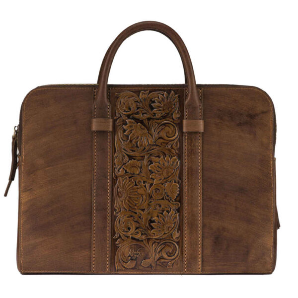 Persian Leather Briefcase - Khorshid Model