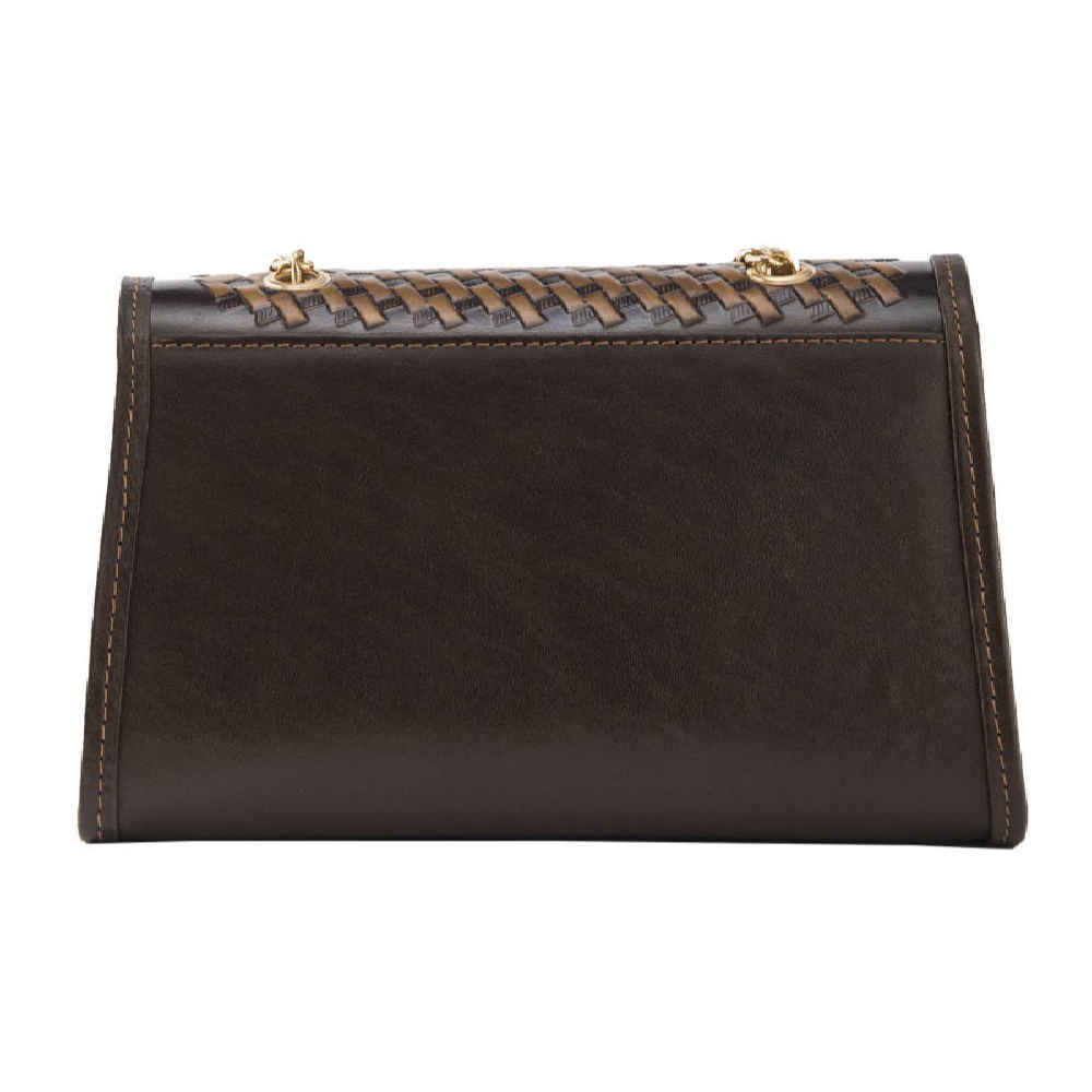 Luxurious Handcrafted Leather Crossbody Shoulder Bag – Floral Design