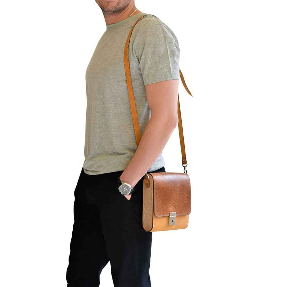 Luxurious Handcrafted Leather Crossbody Shoulder Bag – Mahsa Edition