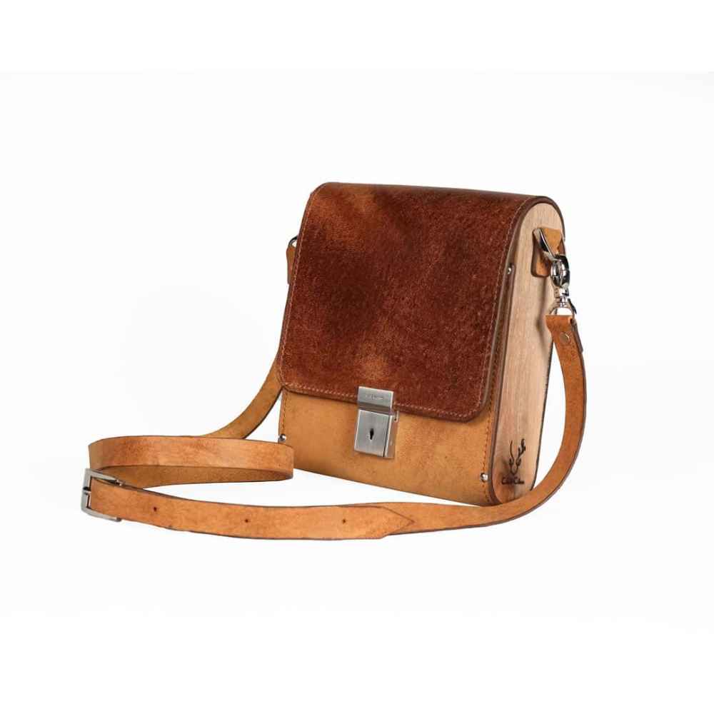 Luxurious Handcrafted Leather Crossbody Shoulder Bag - Mahsa Edition