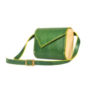 Luxurious Handcrafted Leather Crossbody Shoulder Bag – Olive Edition