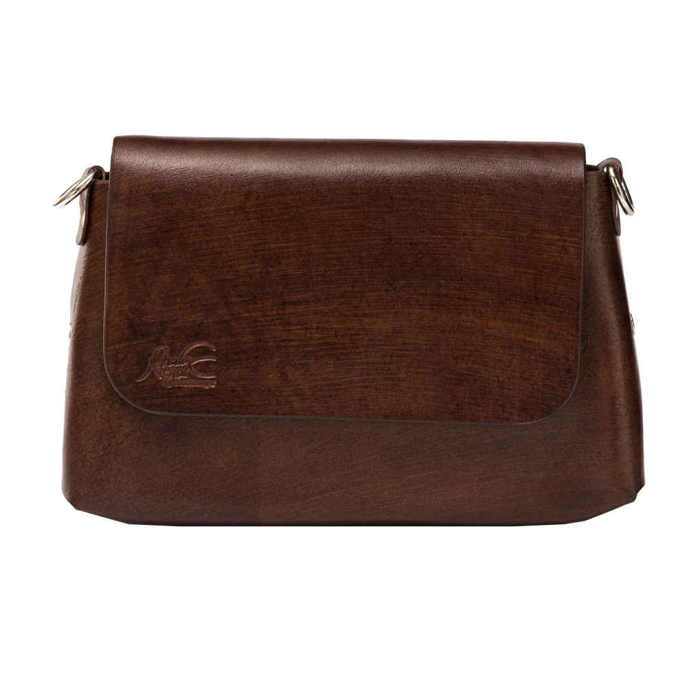 Luxurious Handcrafted Leather Crossbody Shoulder Bag - Popak Edition