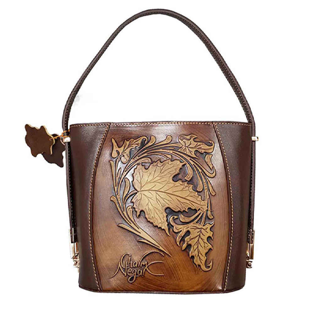 Suede Leather Boho Shoulder Bag Handcrafted Rana
