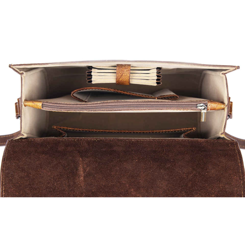 Luxurious Handcrafted Leather Crossbody Shoulder Bag – Tazhib Edition