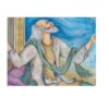 Original Persian Miniature Art Painting: Watercolor - Khayam by Rasoul Motamedi