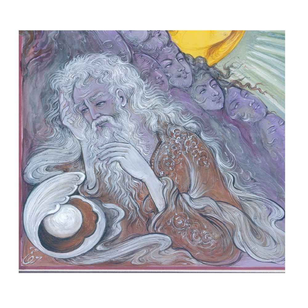 Original Persian Miniature Art Painting: Watercolor – Khorshid by Rasoul Motamedi
