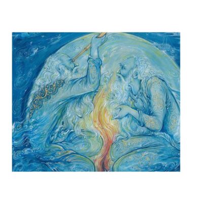 Original Persian Miniature Art Painting: Watercolor – Khayam Sun by Rasoul Motamedi