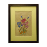 Original Flower Art Painting - Watercolor on Cardboard by Samira Kazemzadeh