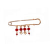 Safety Pin Brooch with Pomegranate Design – Symbol of Prosperity