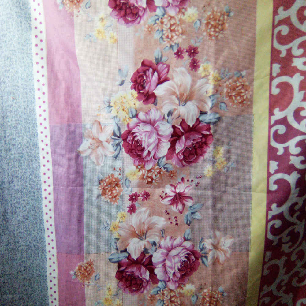 Cotton Double Flat Sheet – Soft & Durable, Flower