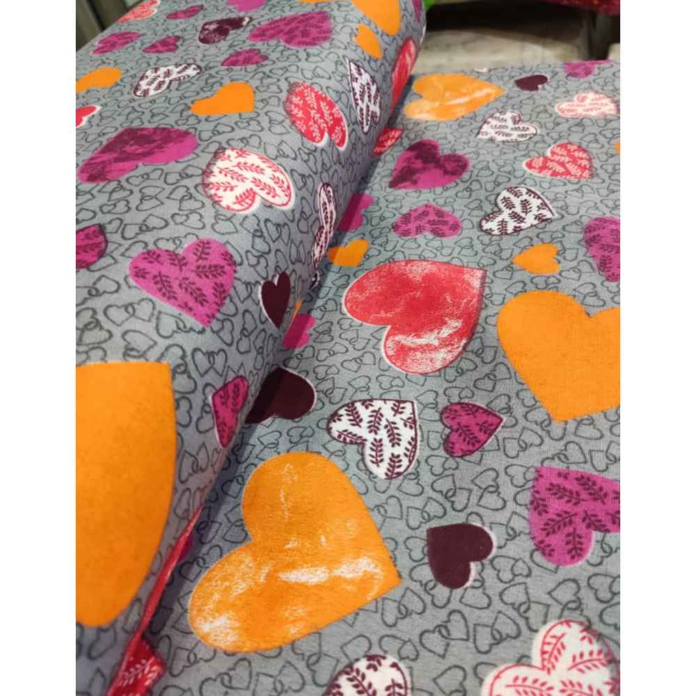 Cotton Double Flat Sheet – Soft & Durable, Heart