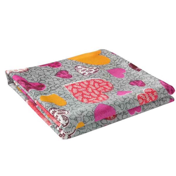 Cotton Double Flat Sheet – Soft & Durable, Heart