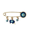 Evil Eye Safety Pin Brooch – Stylish Protection Accessory