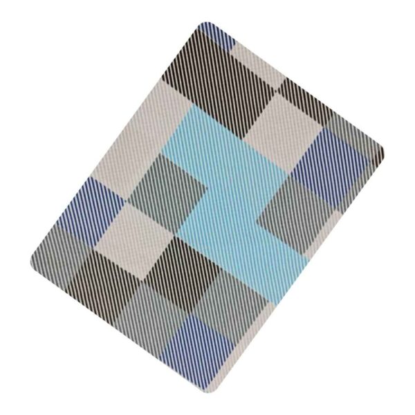 Cotton Single Flat Sheet – Soft & Durable, Blue Checkered