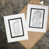 Set of 2 Original Persian Miniature Art Paintings: Watercolor - Horse