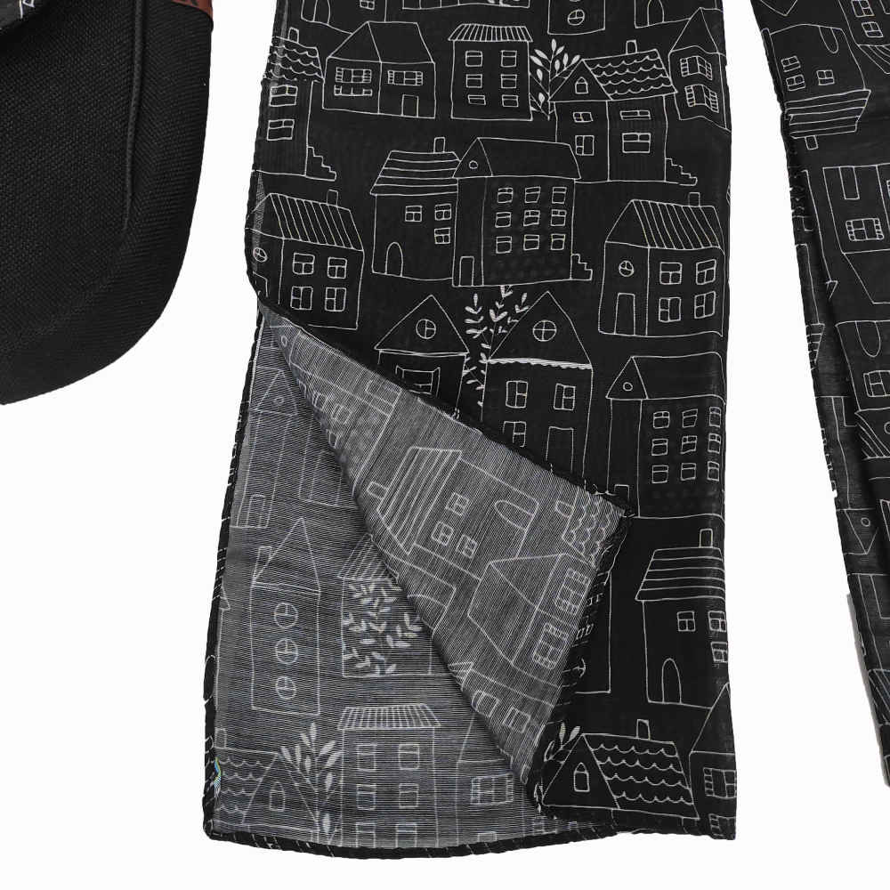 Bohemian Crossbody Shoulder Bag & Shawl Set with Cottage Theme