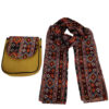 Bohemian Crossbody Shoulder Bag & Shawl Set with Jajim Pattern
