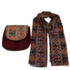 Bohemian Crossbody Shoulder Bag & Shawl Set with Traditional Design