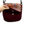 Bohemian Crossbody Shoulder Bag & Shawl Set with Traditional Design
